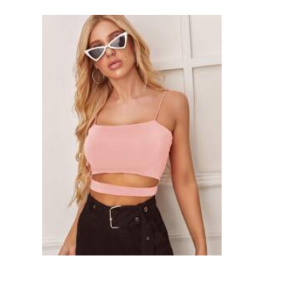 Pink Crop top